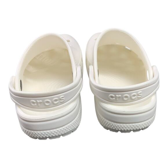 Crocs Kids Classic Clogs White Youth Size C13 Lightweight Slip On Shoes - Picture 3 of 6